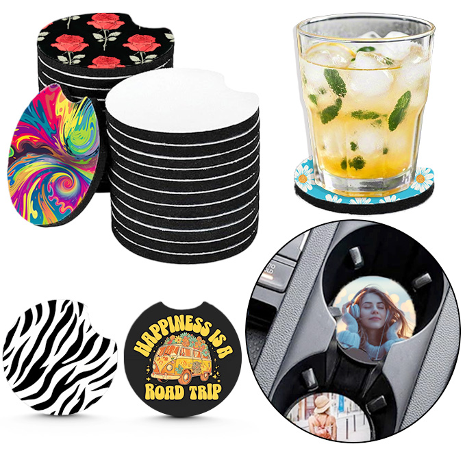 Coaster Sublimation Blank - 10/20 шт. заготовок для сублимации в