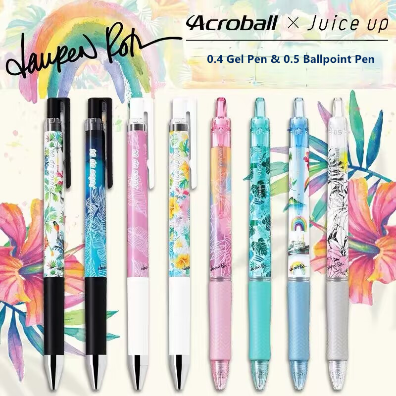 Pentel Pen Energel - 1 шт., разноцветная Гавайская ботаническая иллюстрация,