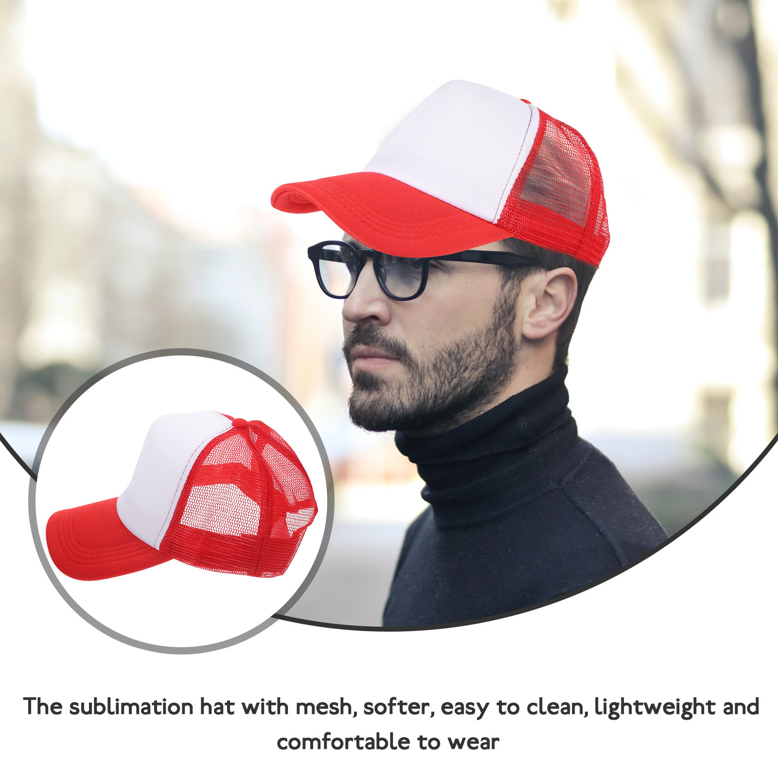 10 шт. пустых бейсболок с сетк – обзор и цена Hat Sublimation Blank