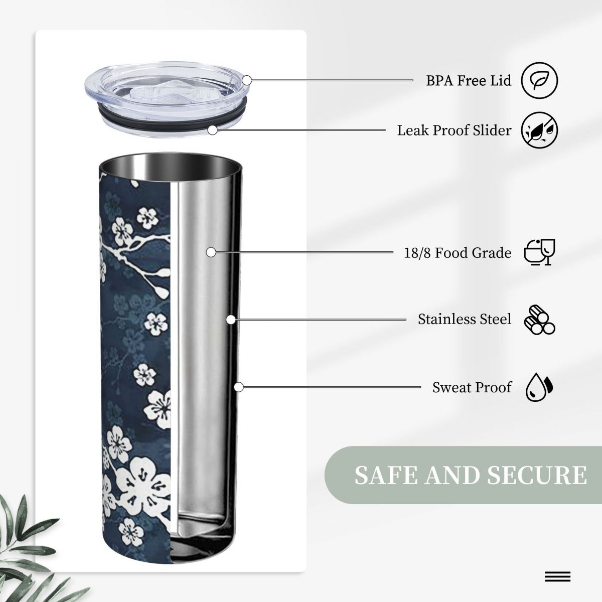 Термокружка из нержавеющей ста – обзор и цена Tumbler 20Oz White